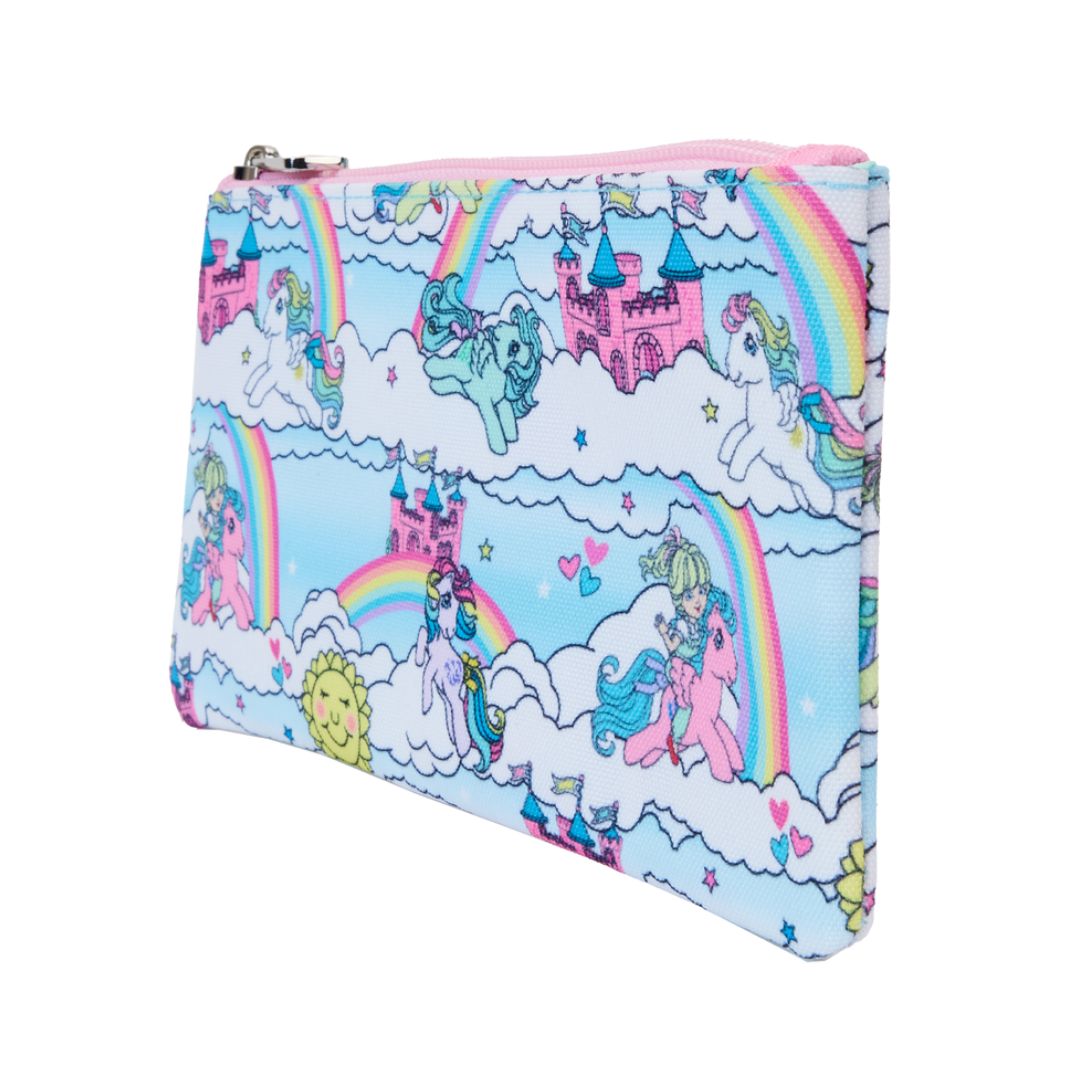 Loungefly: My Little Pony Sky Scene All-Over Print Nylon Zipper Pouch Wristlet