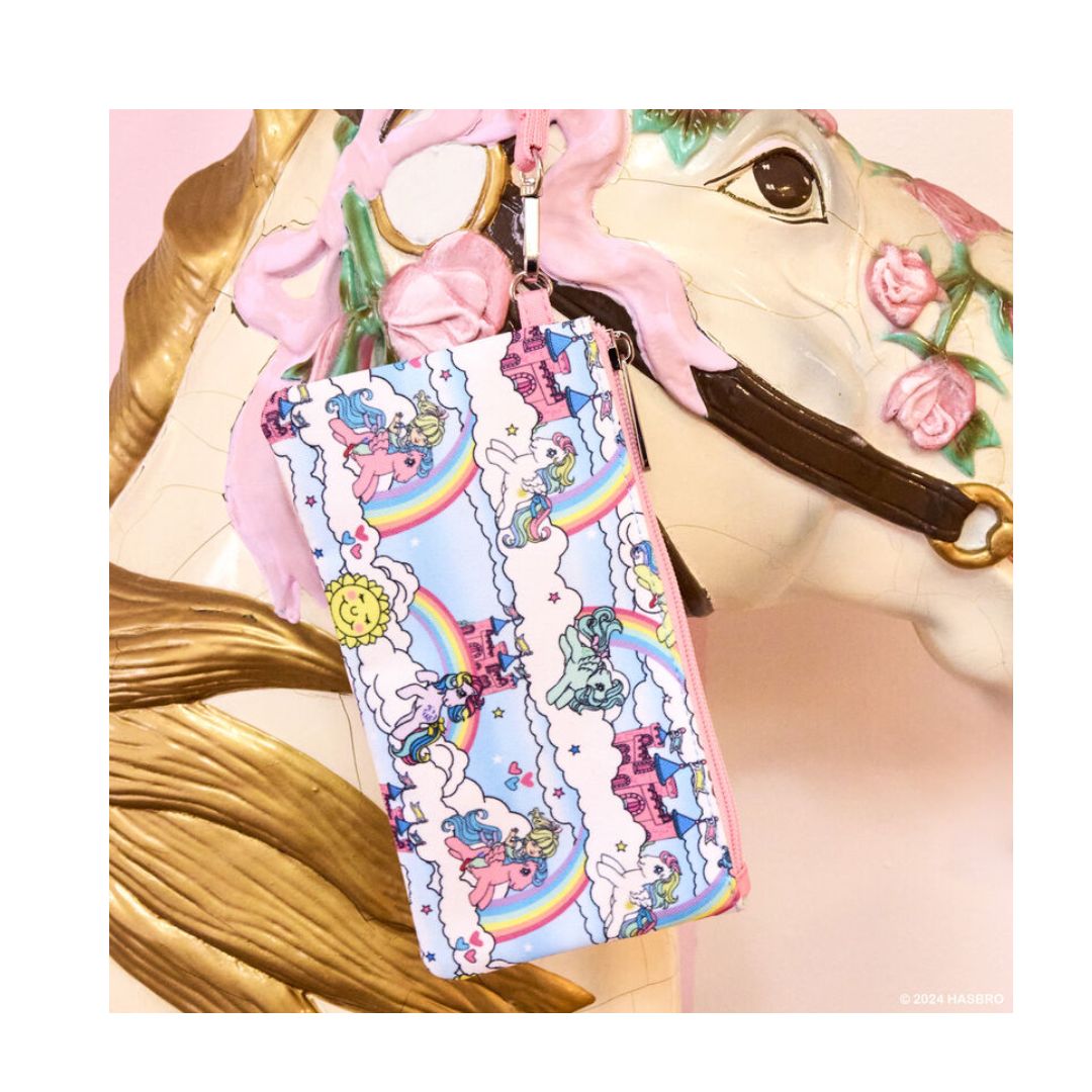 Loungefly: My Little Pony Sky Scene All-Over Print Nylon Zipper Pouch Wristlet