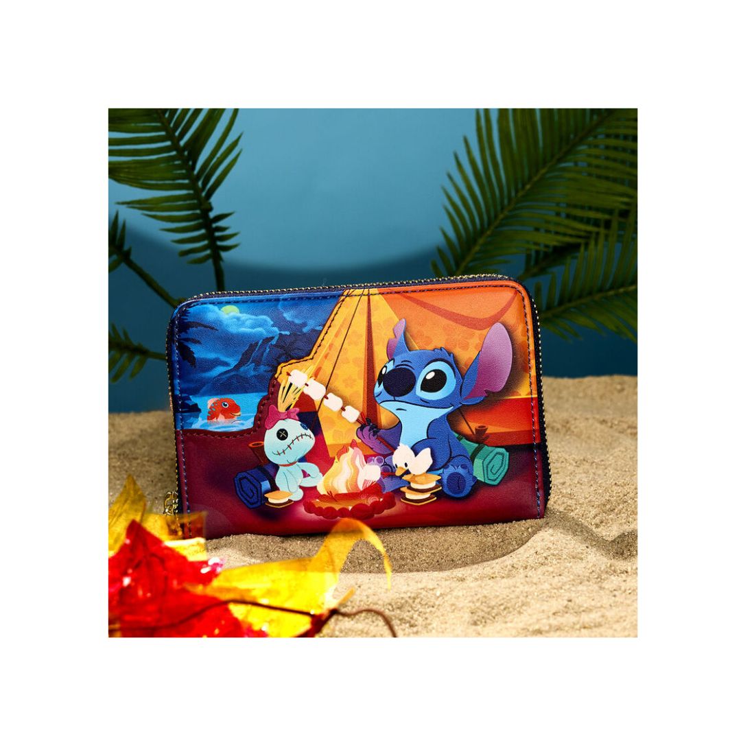 Loungefly: Stitch Camping Cuties Zip Around Wallet