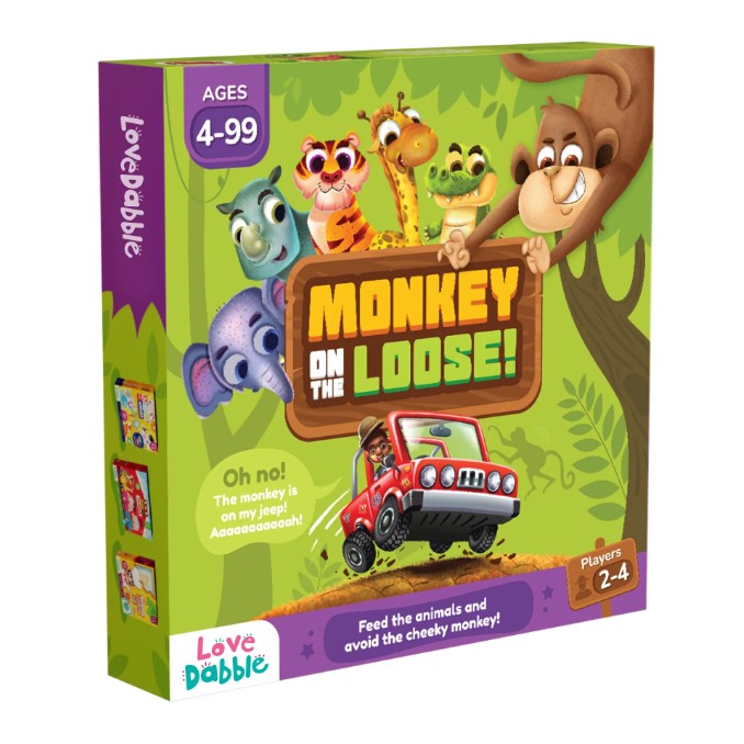 Love Dabble Monkey On The Loose! - Board Game