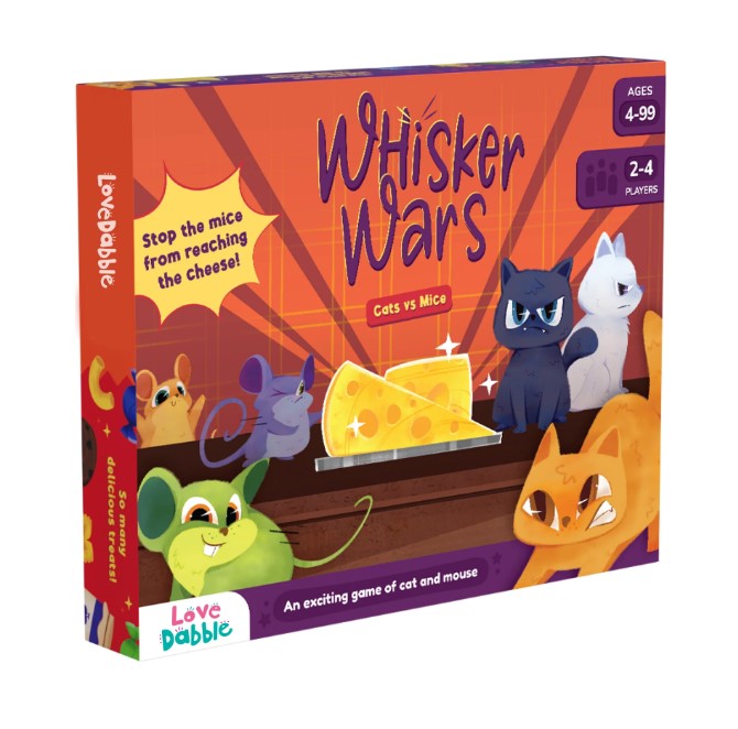 Love Dabble Whisker Wars - Cats vs Mice - Board Game