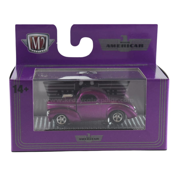 M2 Machine 1941 Willys Coupe Purple - 1:64 Die-Cast Scale Model