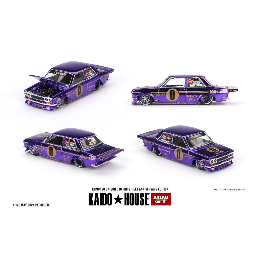 Kaido House Nissan 510 Pro Street シークレット MINI GT Kaido House #138: Datsun 510 Pro Street Anniversary
