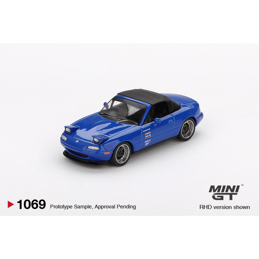 MINI GT #1069: Mazda Miata MX-5 (NA) Tuned Version Dark Blue