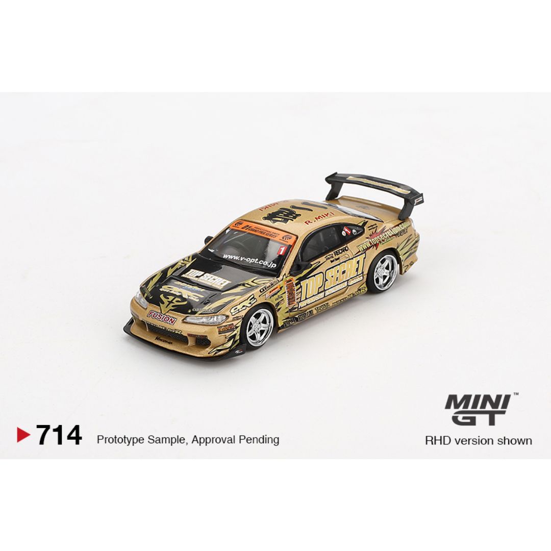 MINI GT #714BL: Nissan Silvia (S15) Top Secret D1GP