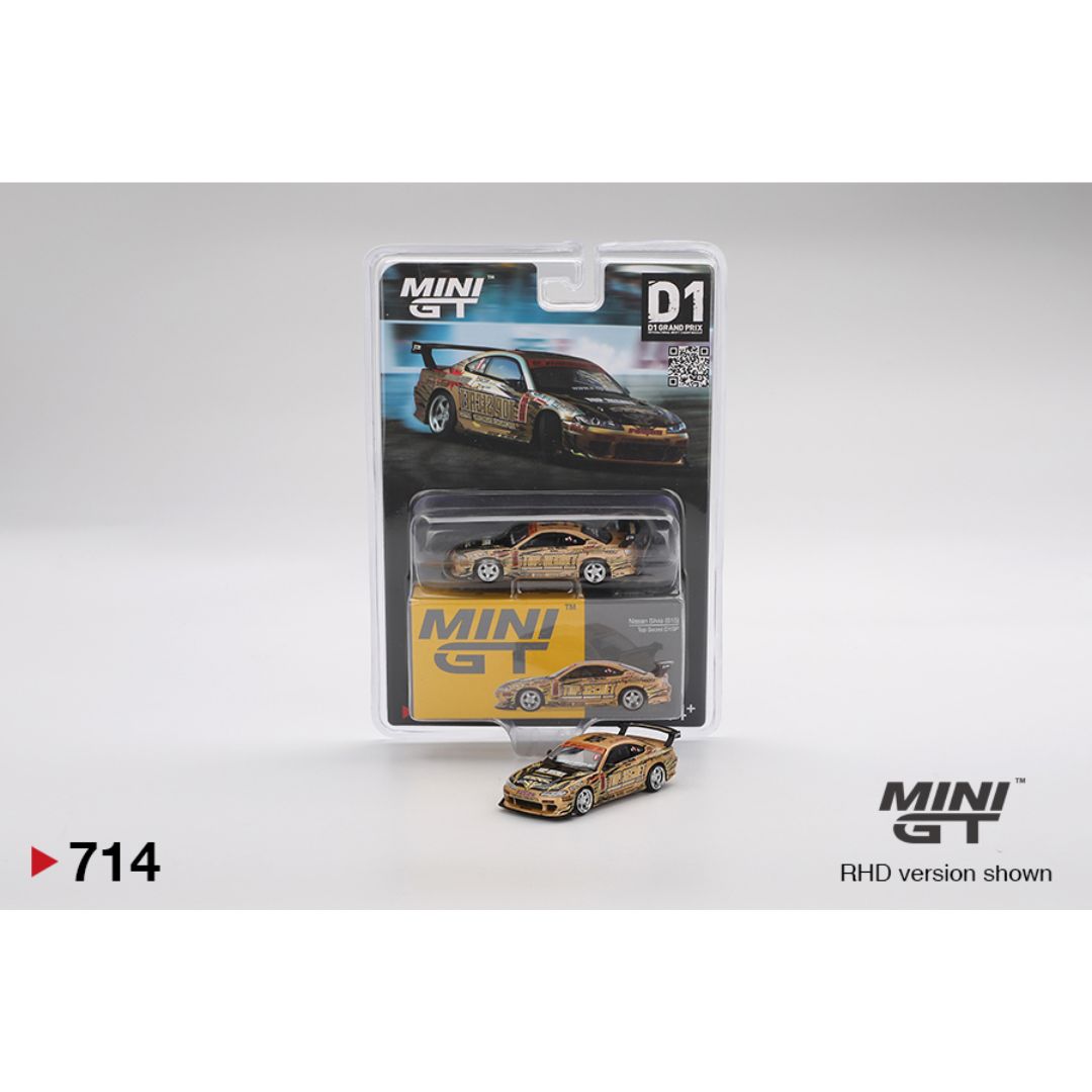 MINI GT #714BL: Nissan Silvia (S15) Top Secret D1GP