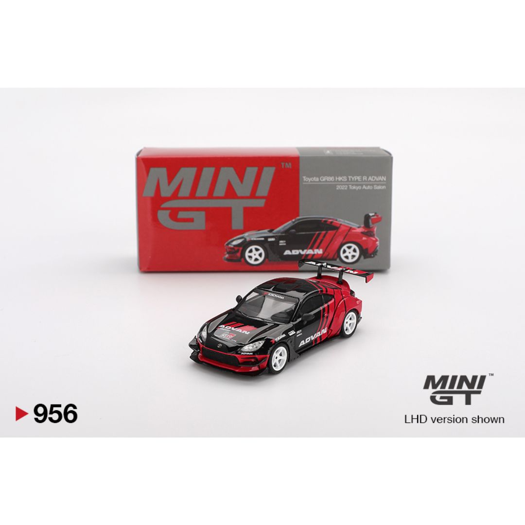 MINI GT #956: Toyota GR86 HKS TYPE R ADVAN 2022 Tokyo Auto Salon