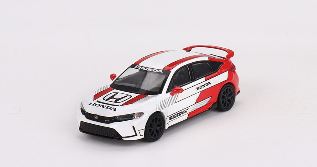 MINI GT #721 : Honda Civic Type R #2 2023 Pace Car White