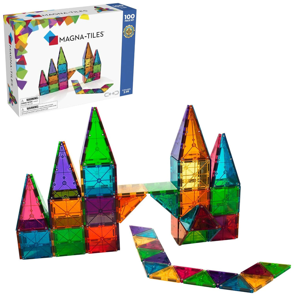 Magna-Tiles® Clear Colors 100-Piece Set