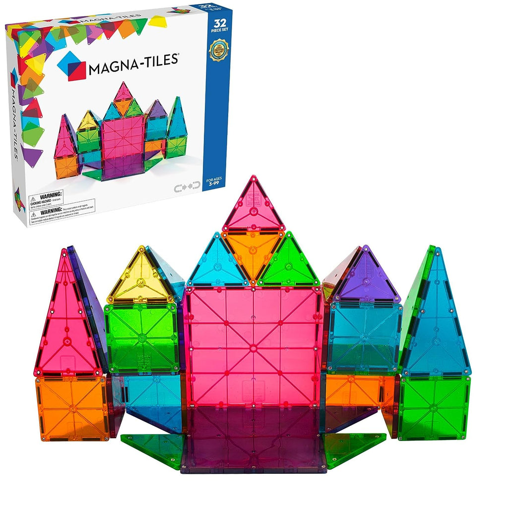 Clear Colors 32-Piece Set | Magna-Tiles®