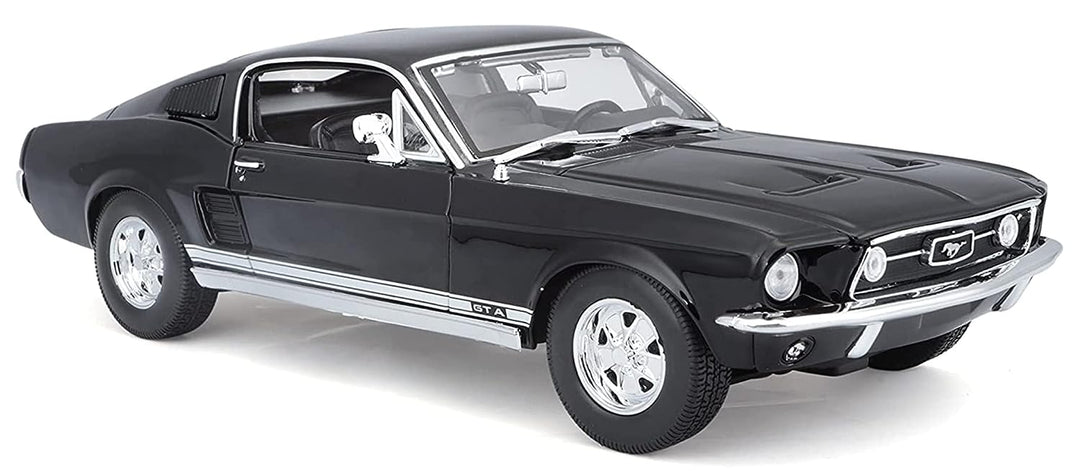 1967 Ford Mustang GTA Fastback - Black Die-Cast Scale Model (1:18