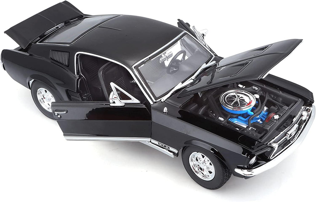 1967 Ford Mustang GTA Fastback - Black Die-Cast Scale Model (1:18