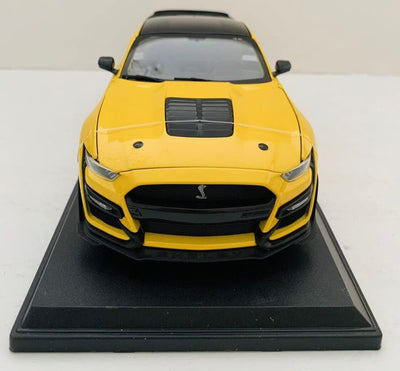 Maisto 2020 Mustang Shelby GT500 Yellow - Diecast Scale Model 1/18
