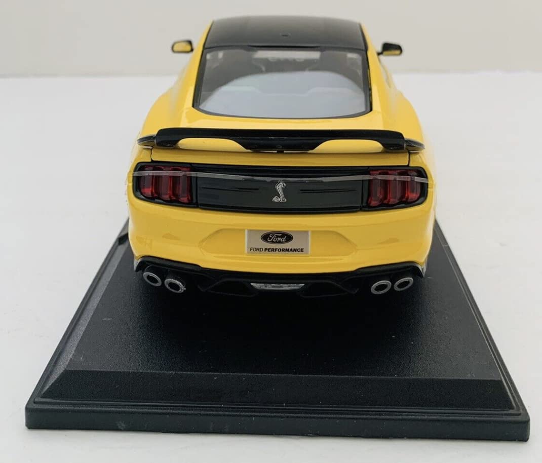 Maisto 2020 Mustang Shelby GT500 Yellow - Diecast Scale Model 1/18