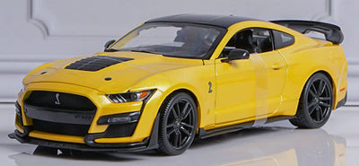 Maisto 2020 Mustang Shelby GT500 Yellow - Diecast Scale Model 1/18