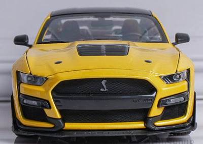 Maisto 2020 Mustang Shelby GT500 Yellow - Diecast Scale Model 1/18