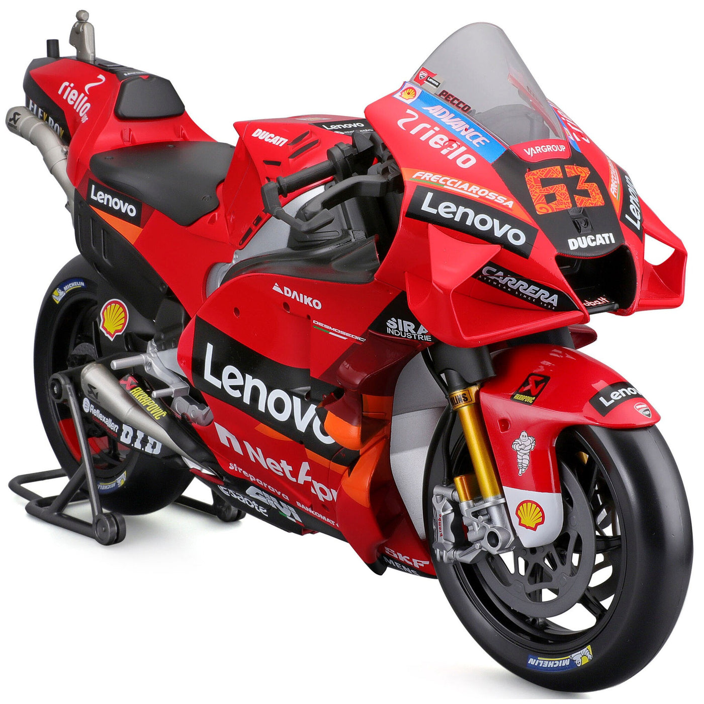 Maisto: 2022 Moto GP Ducati Desmosecidi Lenovo team #63 Francesco Bagnaia (1:6)