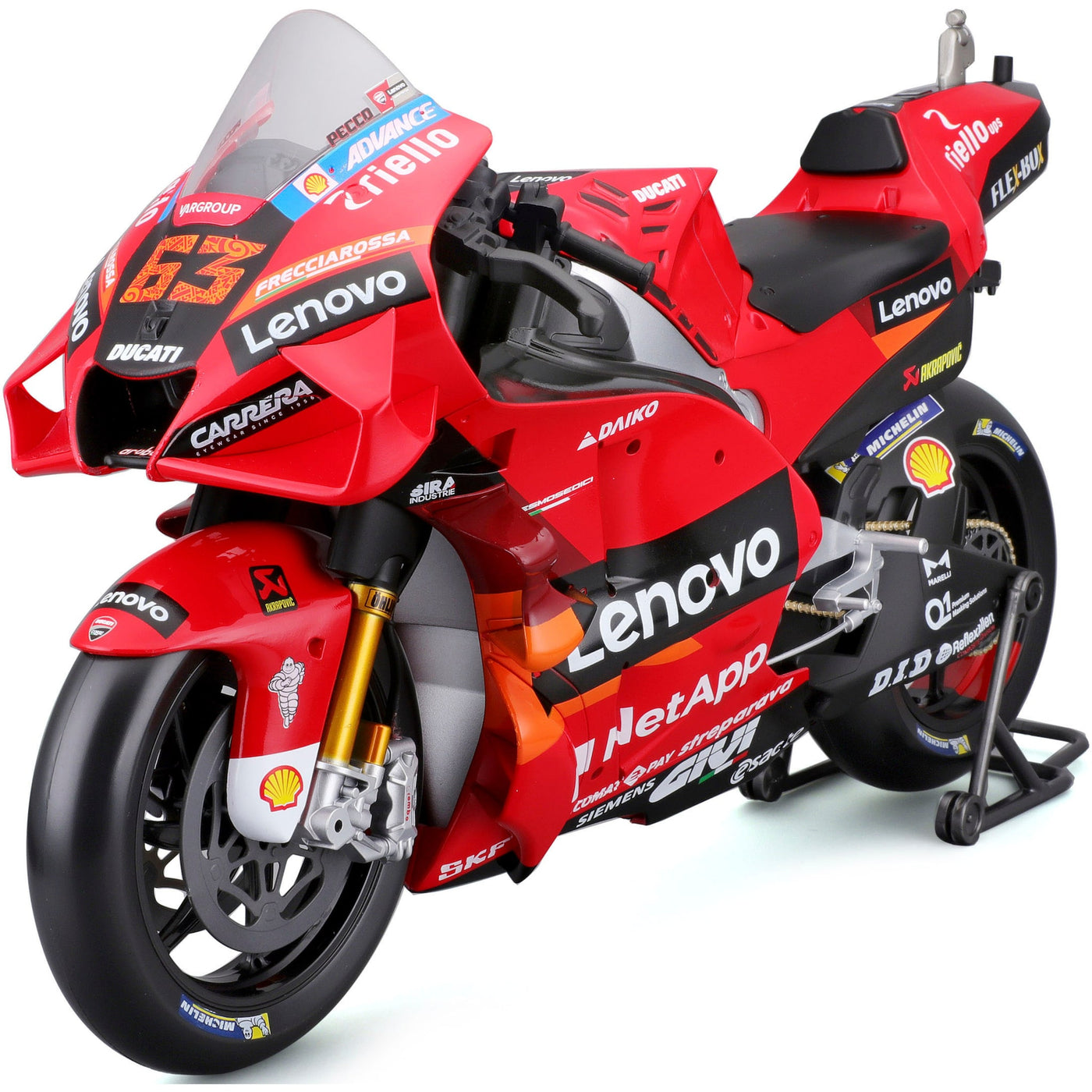 Maisto: 2022 Moto GP Ducati Desmosecidi Lenovo team #63 Francesco Bagnaia (1:6)