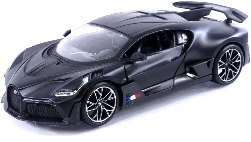 Maisto Bugatti Divo Matte Black - (1:24) Die-Cast Scale Model