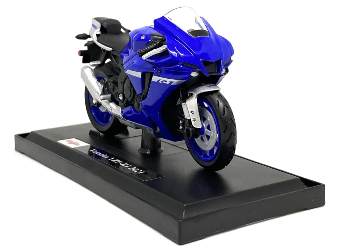 Maisto 2021 Yamaha YZF R1 1:18 Diecast Scale Model Bike