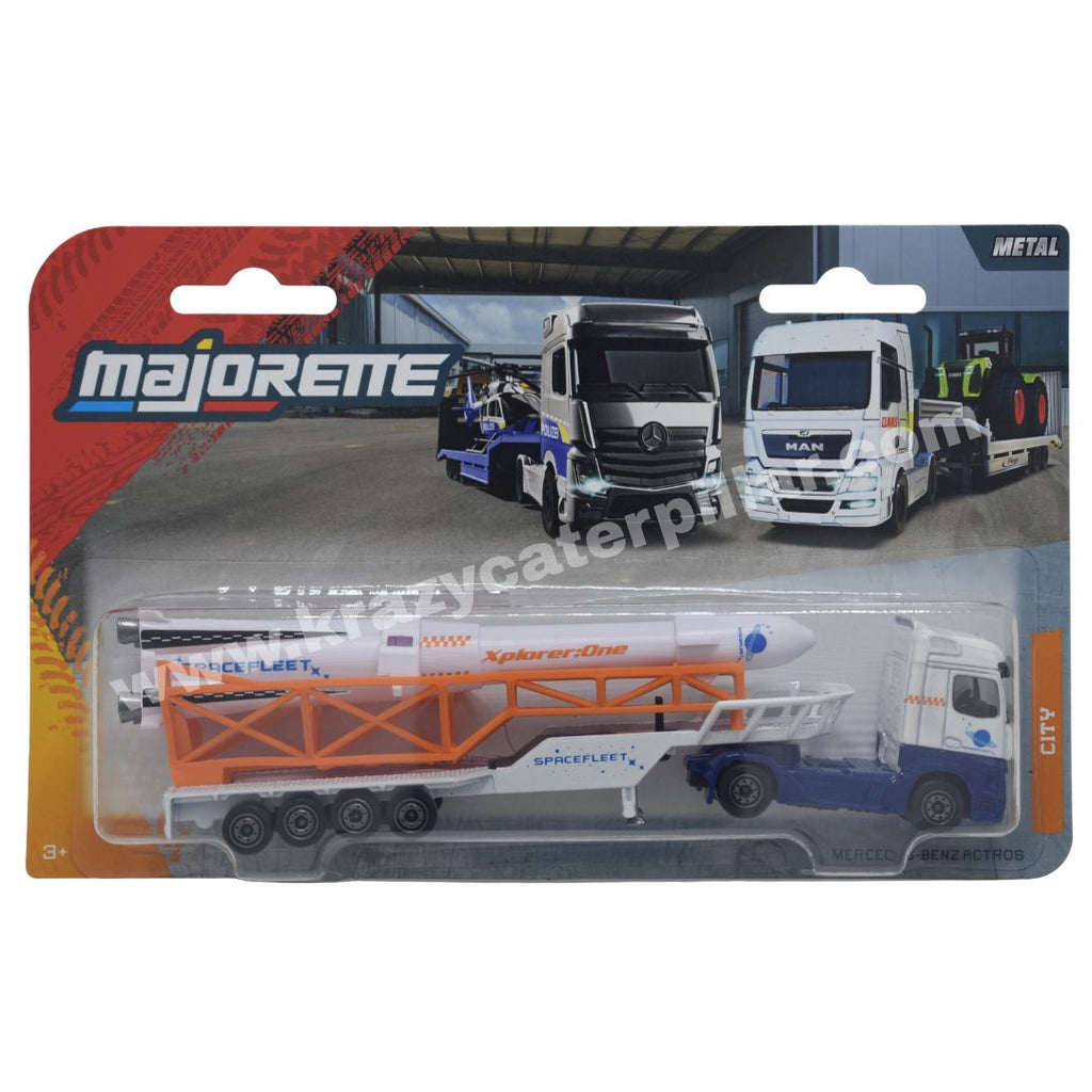 Majorette: City Transporter - Mercedes-Benz Actros Spacefleet Trailer