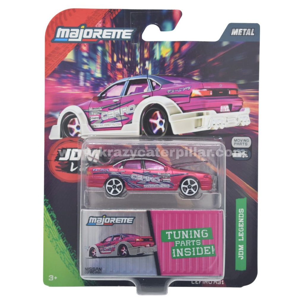 Majorette: JDM Legends Deluxe Set - Nissan Cefiro (A31) - Pink