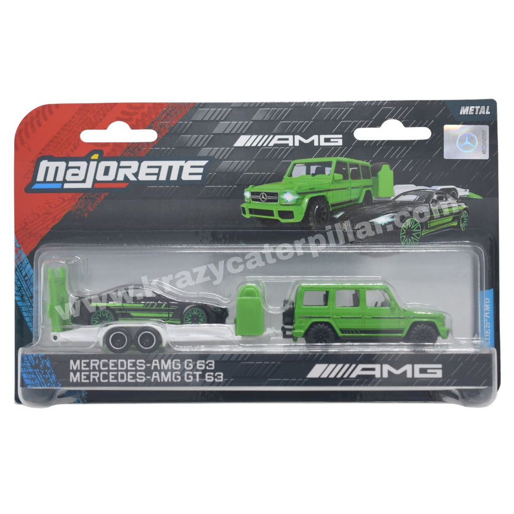 Majorette: Mercedes-AMG Deluxe Trailer - G 63 + GT 63 – Krazy