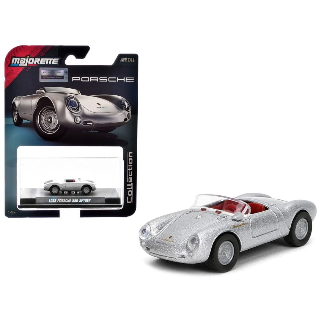 Majorette: Metal Collection Series 2 - Porsche 550 Spyder Silver