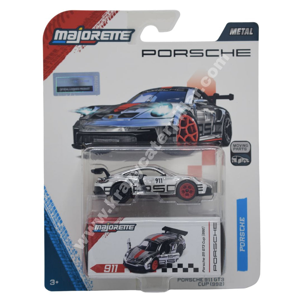 Majorette: Porsche Deluxe Cars - Porsche 911 GT3 (992) - Silver