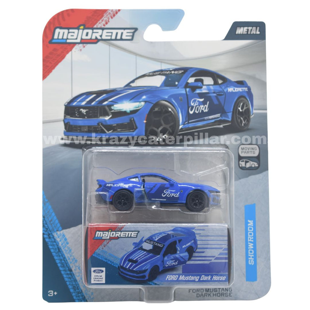 Majorette: Showroom Deluxe Cars - Ford Mustang Dark Horse - Blue