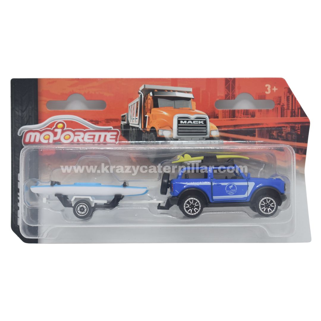 Majorette Trailer: Ford Bronco Blue