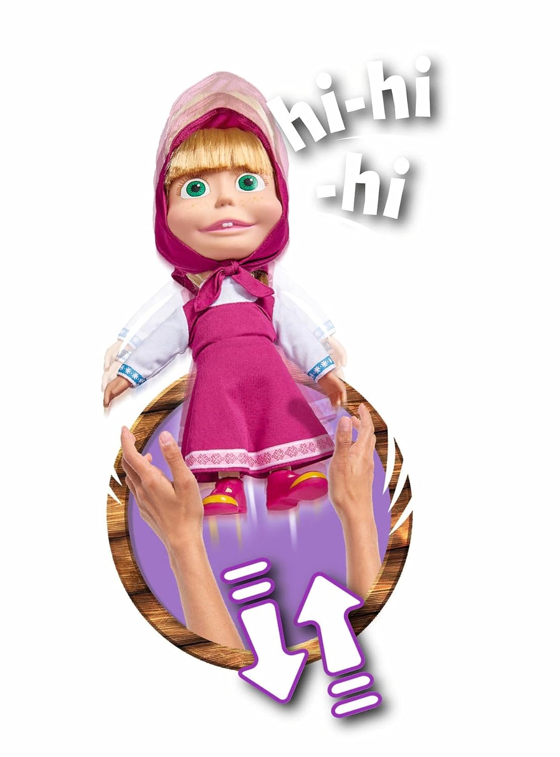 Masha and the Bear Shake & Sound Soft Standing Doll