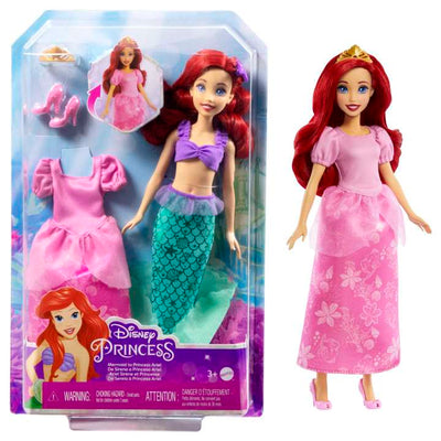 Disney Princess Toys, Ariel 2-In-1 Mermaid To Princess Doll