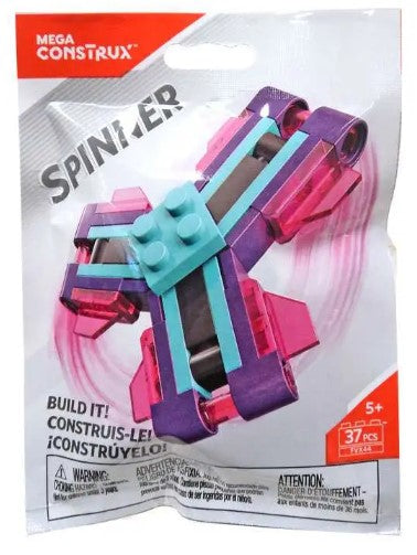 Mega Construx Spinner Purple, Pink & Teal