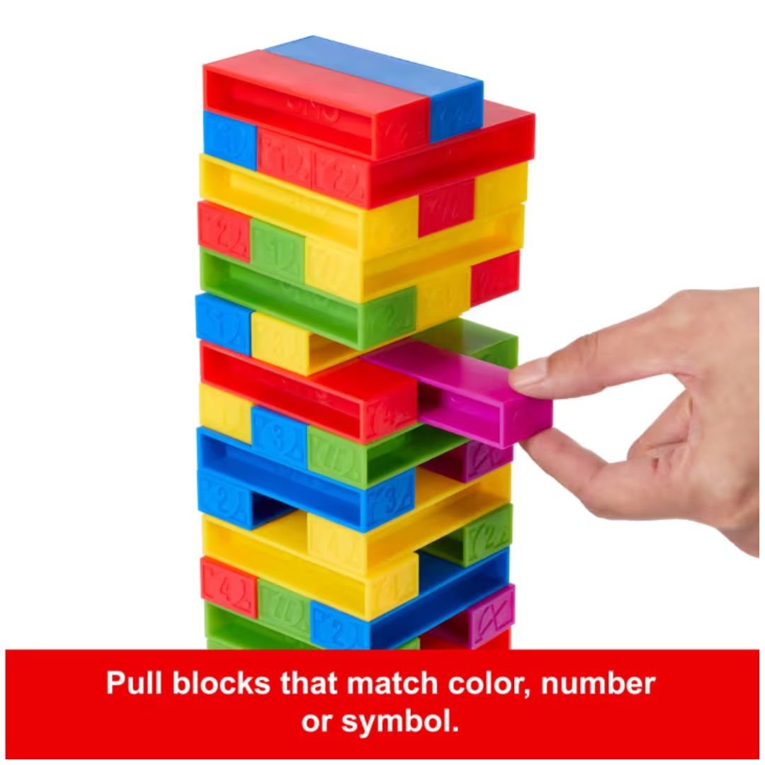 Mattel: Uno Stacko - Stacking Block Game – Krazy Caterpillar