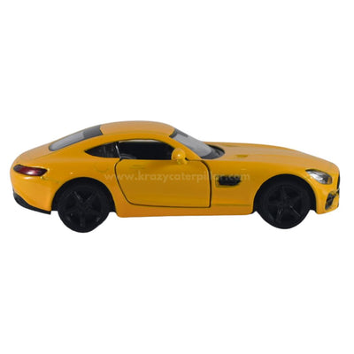 Super Fast City Car : Mercedes AMG GT-S - Yellow Die-Cast Scale Model (1:32)