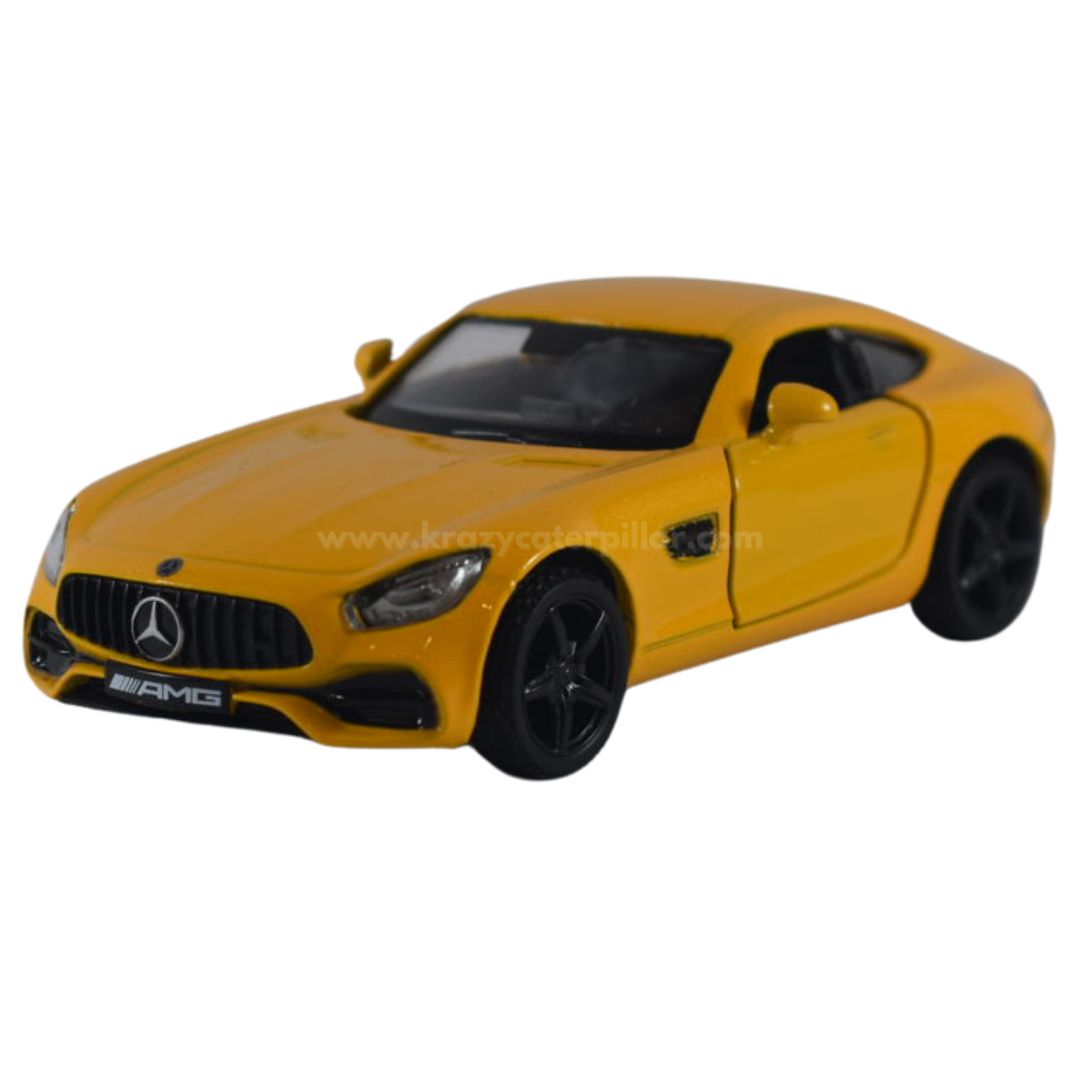 Super Fast City Car : Mercedes AMG GT-S - Yellow Die-Cast Scale Model (1:32)