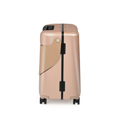 Miamily Champagne Gold Ride-On Trolley Carry-On Luggage 18 inches