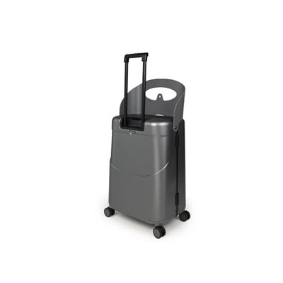 Miamily Charcoal Grey Ride-On Trolley Check-In Luggage 24 inches