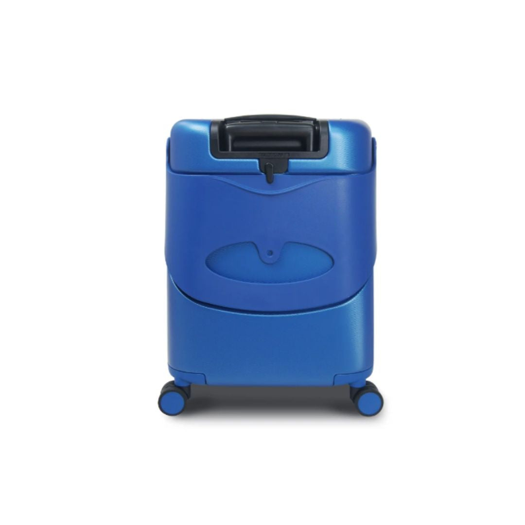 Miamily Cobalt Blue Ride-On Trolley Carry-On Luggage 18 inches