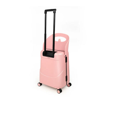 Miamily Dusty Pink Ride-On Trolley Carry-On Luggage 18 inches