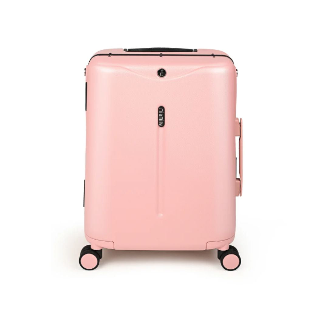 Miamily Dusty Pink Ride-On Trolley Carry-On Luggage 18 inches