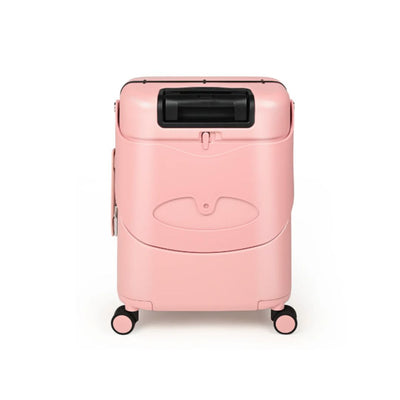 Miamily Dusty Pink Ride-On Trolley Carry-On Luggage 18 inches