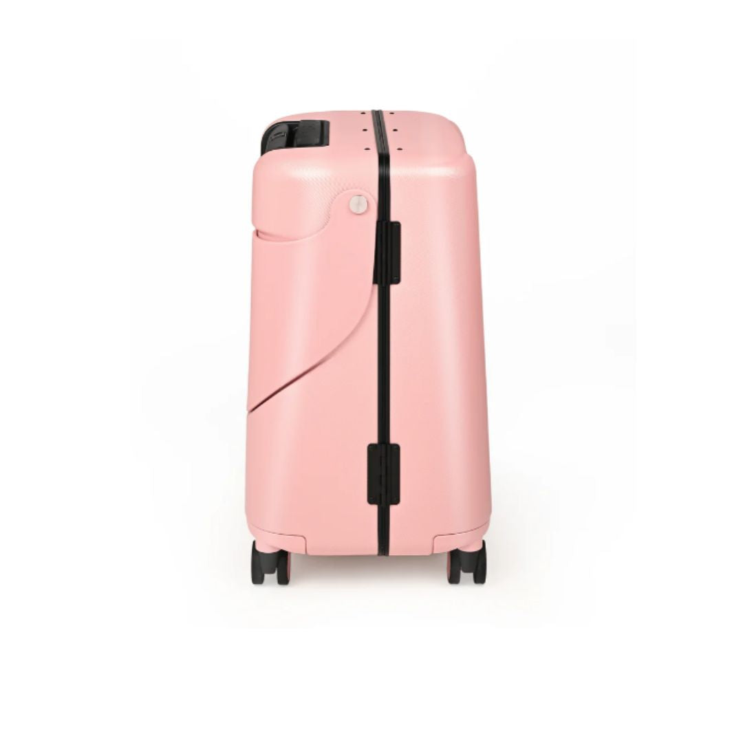 Miamily Dusty Pink Ride-On Trolley Carry-On Luggage 18 inches