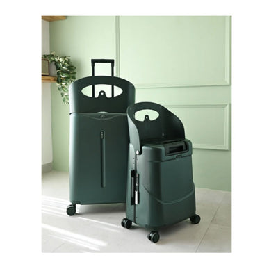 Miamily Forest Green Ride-On Trolley Carry-On Luggage 18 inches