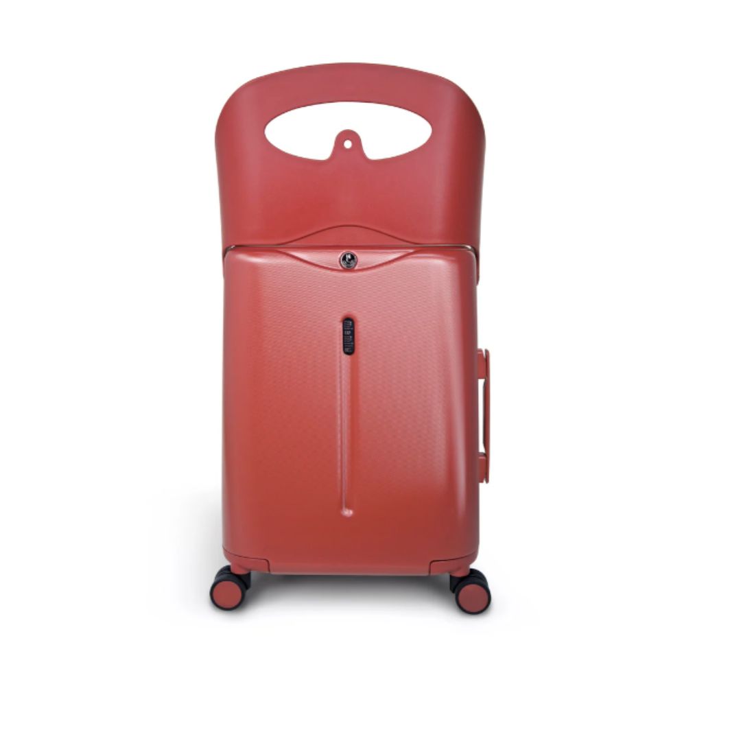 Miamily Maroon Red Ride on Trolley Carry-on Luggage 18 inches