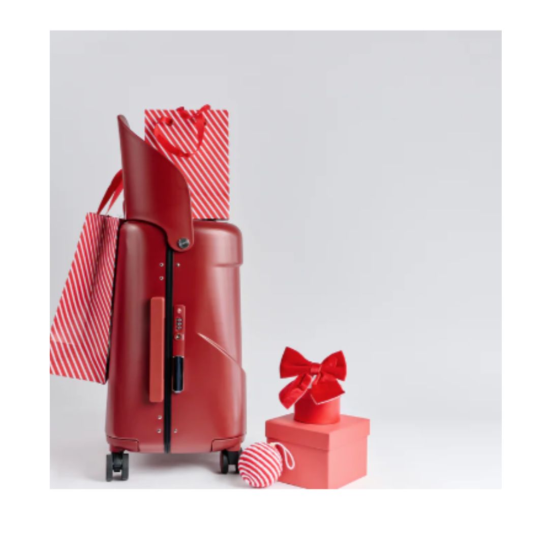 Trolley Ride Red Miamily Maroon Red Ride on Trolley Carry-on Luggage 18 inches – Krazy ...
