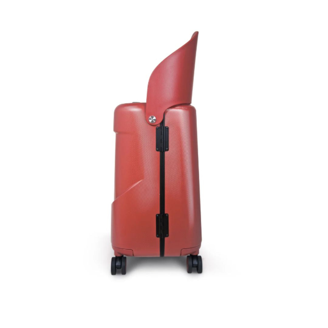 Miamily Maroon Red Ride on Trolley Carry-on Luggage 18 inches