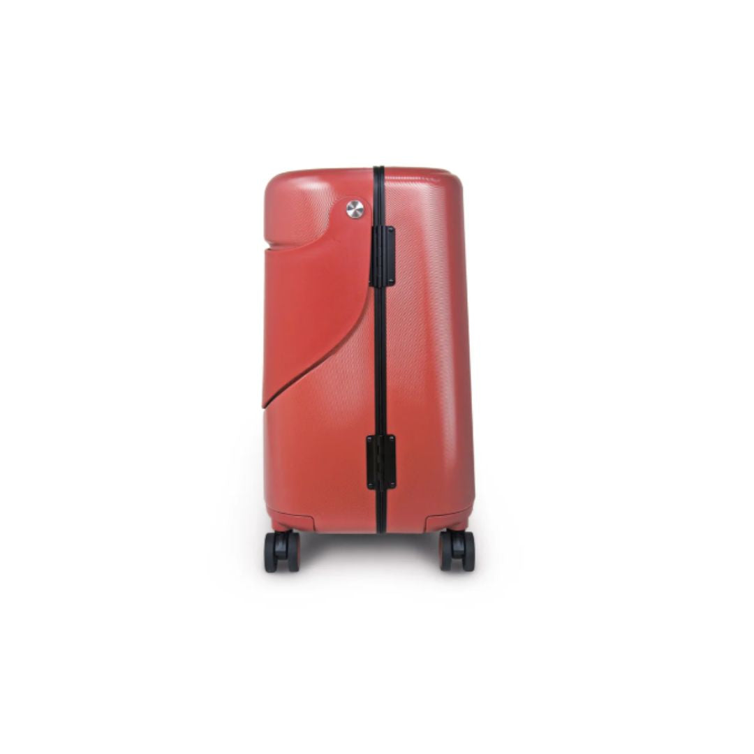 Miamily Maroon Red Ride on Trolley Carry-on Luggage 18 inches