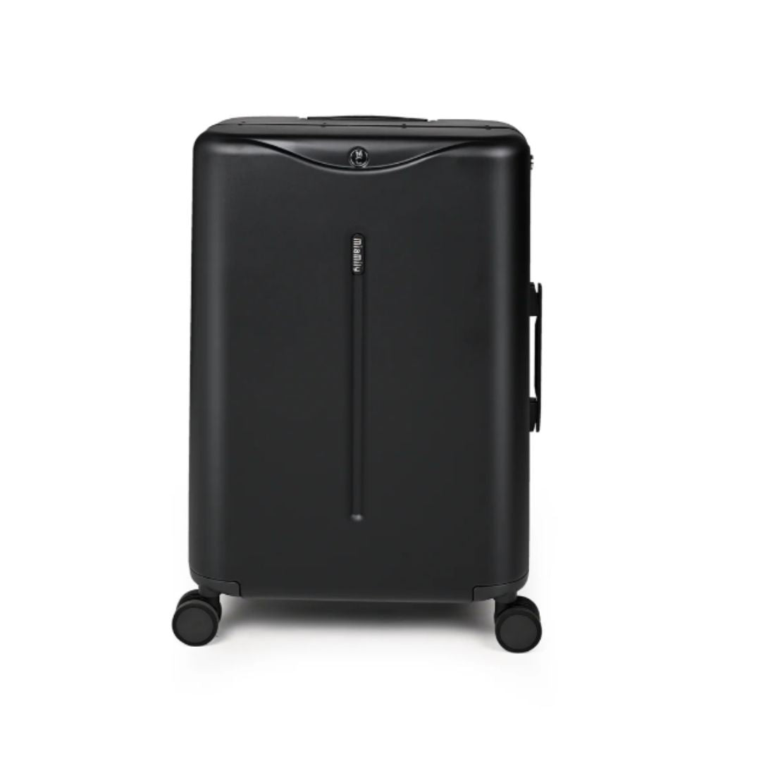 Miamily Midnight Black Ride-On Trolley Check-In Luggage 24 inches